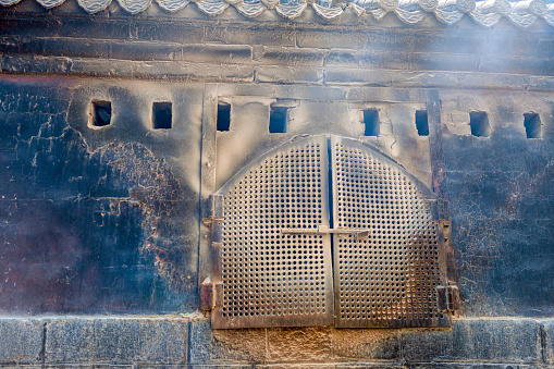 Wood burning stove of Tai Shan or Tai Mountain, UNESCO World Heritage Site, Taian, Shandong Province in China, Asia,Nikon D3x