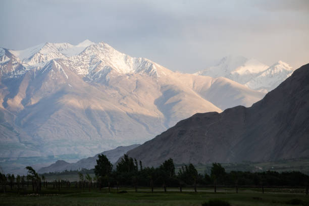 istock Snowy mountain range in Tajikistan 1016673010