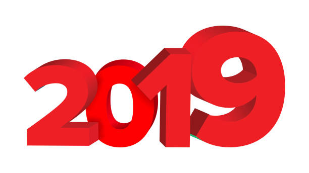 istock 2019 Red Sign Vector. Sign 3d Numbers 2019. Greeting Card Design. Red. Illustration 1016678394