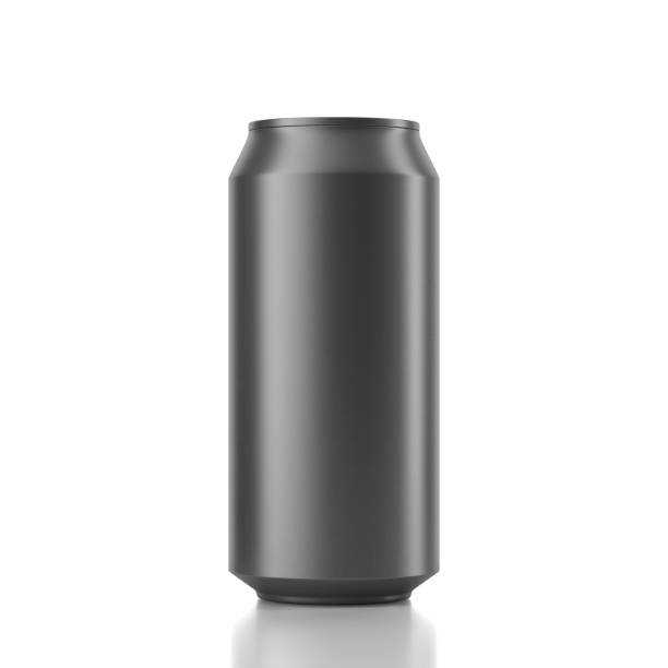 istock Aluminum Can Mockup in dark gray color 1016707394