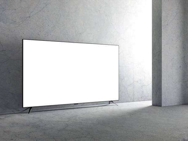 Large Smart Tv Mockup in empty room