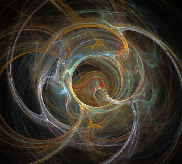 istock image of one Digital Fractal on Black Color 1016737168