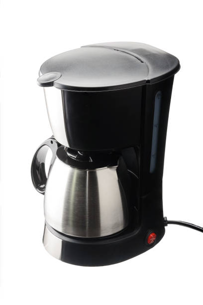 istock Coffee machine with pot isolated on the white background 1016740300