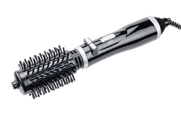 istock Brush hair dryer isolated on the white background 1016740512