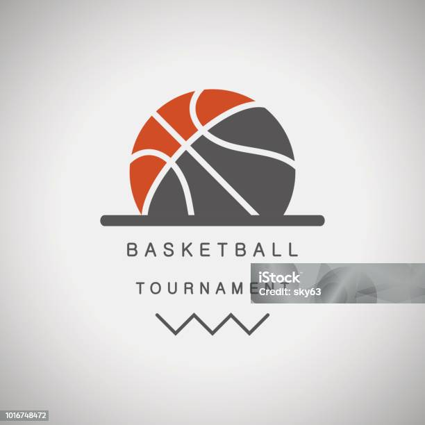 Logo De Tournoi De Basketball Vecteurs libres de droits et plus d'images vectorielles de Basket-ball - Basket-ball, Ballon de basket, Logo