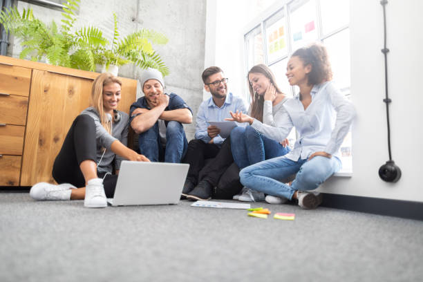 istock Young creative business people meeting at office. 1016764536