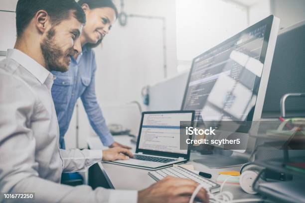 Website Design Developing Programming And Coding Technologies Stock Photo - Download Image Now