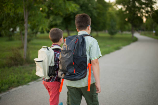 istock School boys walking to school 1016822490