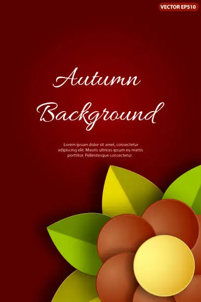 Vector illustration of Autumn background