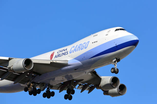 중국 항공사 화물 수송 항공기 - boeing boeing 747 airplane cargo container 뉴스 사진 이미지