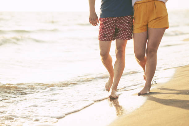 istock Beach of summer time and two lovers 1016853966