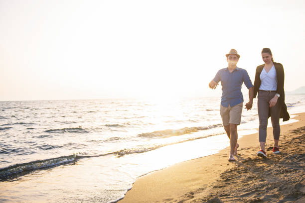 istock Beach of summer time and two lovers 1016887800