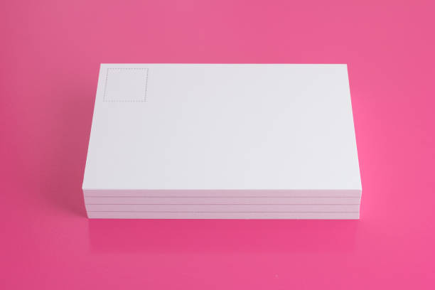 istock Postcard on the pink floor with copy space area. 1016902578
