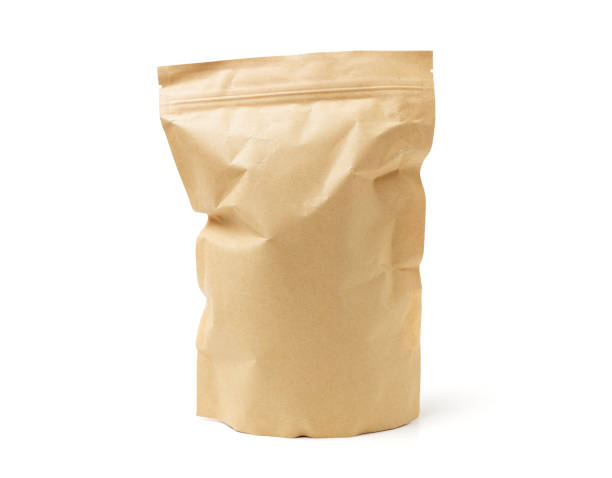 istock Craft Paper Pouch Bag isolated over white background 1016926002