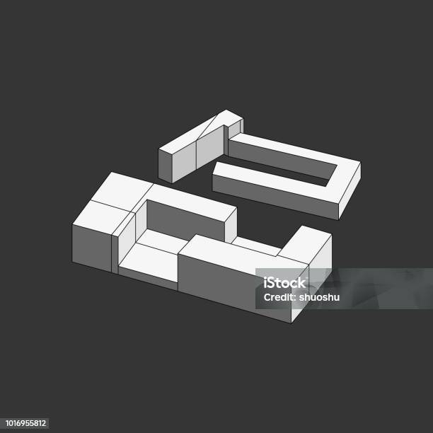 Architectural Model Making Vector Vector Of 3d Architecture Model Stock Illustration - Download Image Now ...
