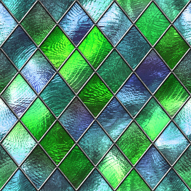 istock Stained glass seamless texture for windows 1017048818