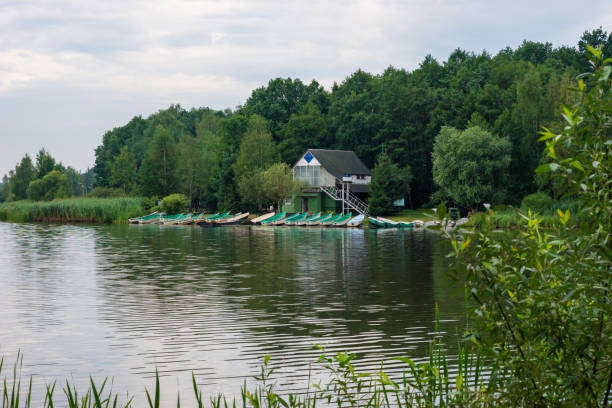 istock Boat station on the lake. 1017068536