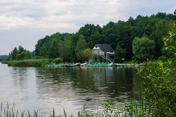 istock Boat station on the lake. 1017068542