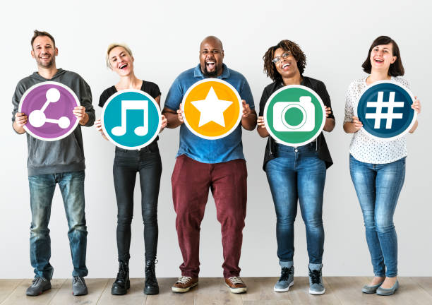 istock People with social media concept 1017076288