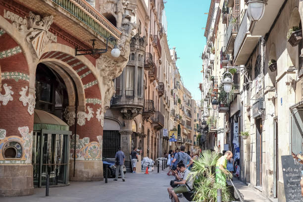 Barcelona, 07/08/2019\n\n\nPasseig de Gràcia is one of the major street in Barcelona.\nIt's  one of its most important shopping and business areas, containing several of the city's most celebrated pieces of architecture. \n\nPasseig de Gràcia is regarded as the most expensive street in Barcelona and in Spain