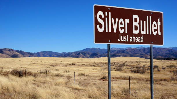 istock Silver Bullet brown road sign 1017090078