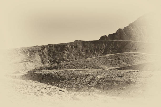 istock Stone desert in black and white 1017103216