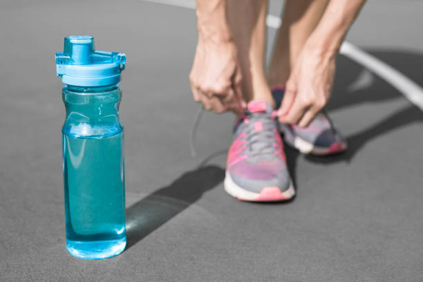 istock Drinking water and fitness concept. 1017114474