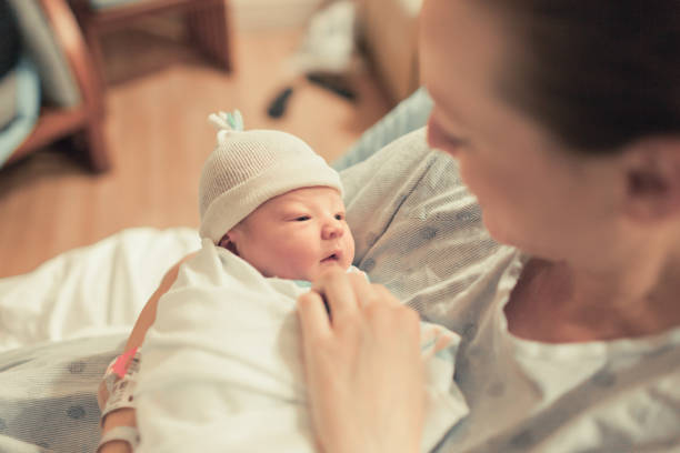 Mother and her baby boy