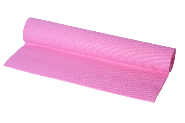 istock pink yoga mat on a white background 1017125236