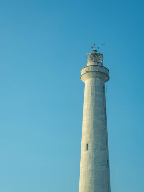 istock A white lighthouse set against a blue sky in the summer 1017127984
