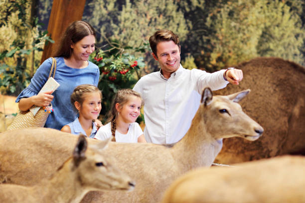 istock Joyful family in nature museum 1017150364