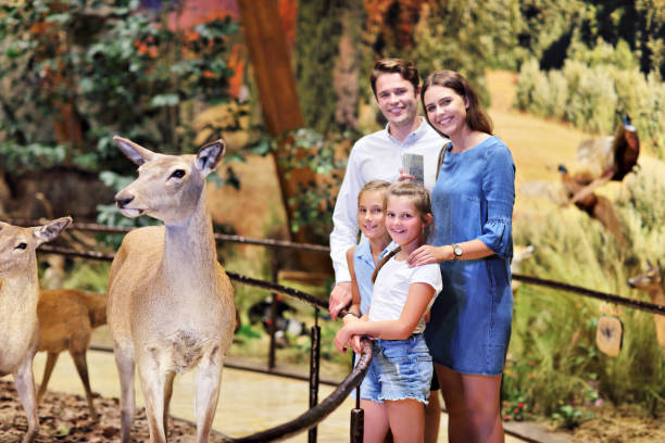 istock Joyful family in nature museum 1017150452