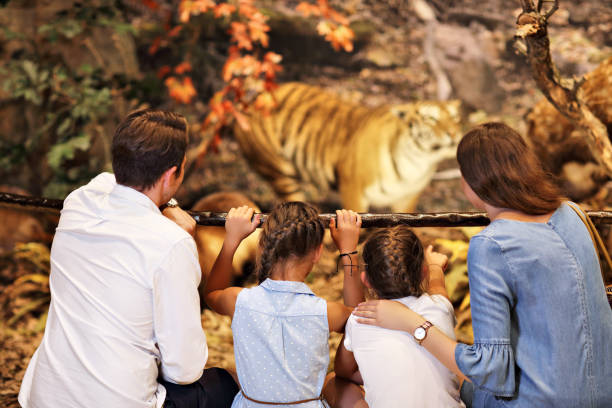 istock Joyful family in nature museum 1017152758