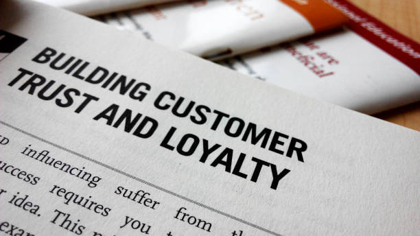 istock Building customer trust and loyalty word on a book 1017165492