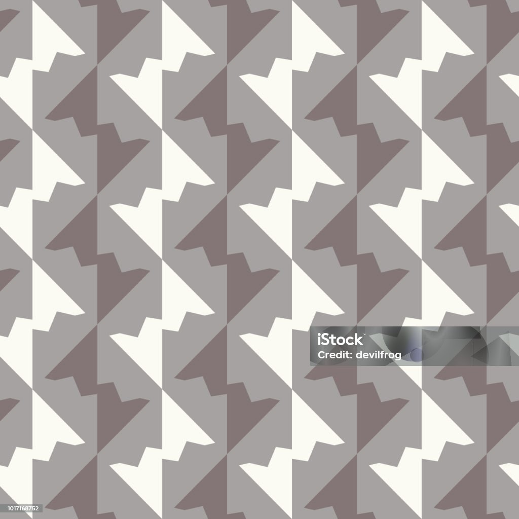 Acute Pattern Monochrome Seamless Pattern With Acute Geometric Shapes Stock ...