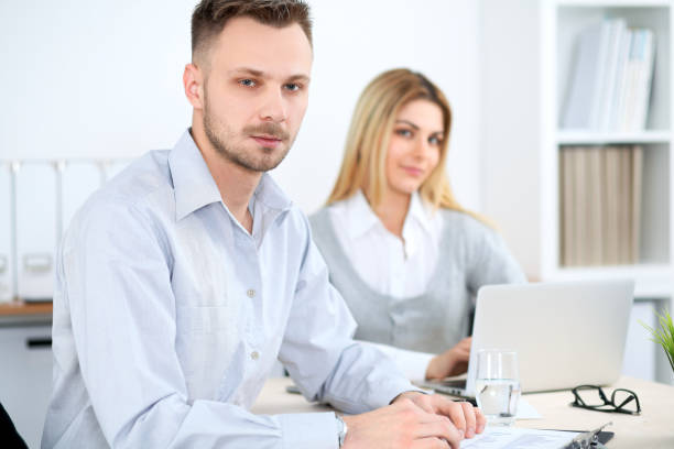istock Successful business people working at meeting in office 1017183818