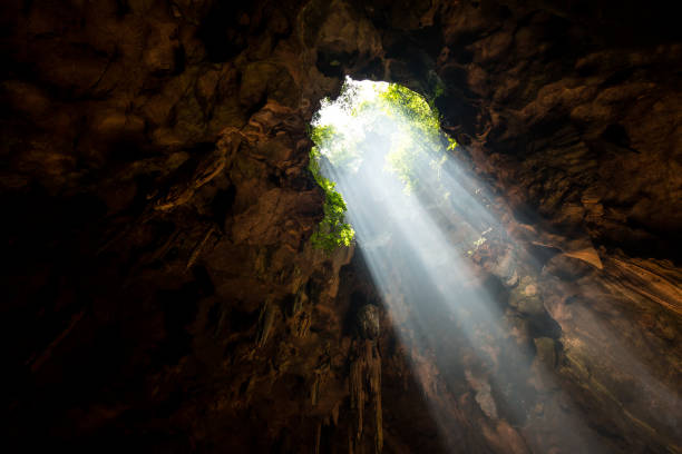 istock Beam from the hold of cave 1017187182