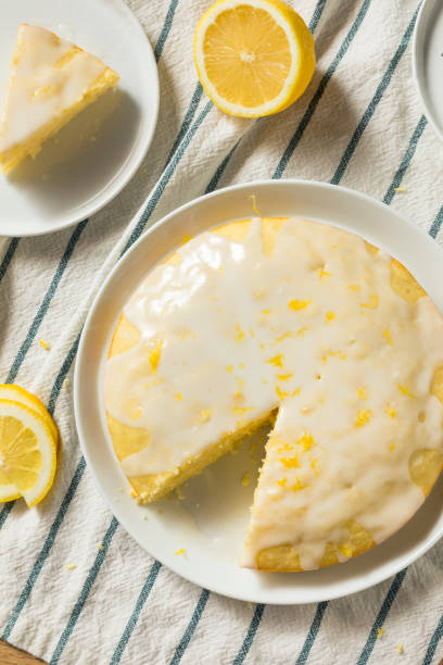 istock Sweet Homemade Yellow Lemon Lemoncello Cake 1017189680