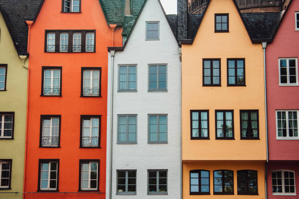istock Colorful residential buildings in Cologne 1017190506