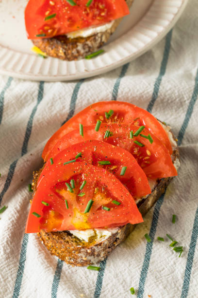 istock Trendy Homemade Tomato Toast 1017190544