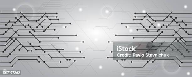 Grey Graphics Technology Geometric Gray Technology Background Stock Vector Stock Illustration ...