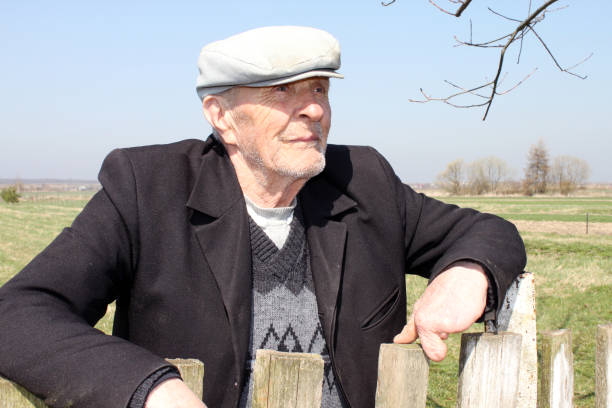 istock Grandpa in the village 1017197312