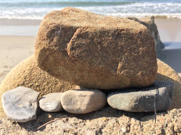 istock Rocks on the sea wall in Montecito 1017200414