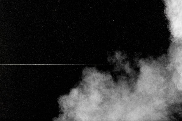 istock Bizarre forms of white powder explosion cloud against black background. 1017212740