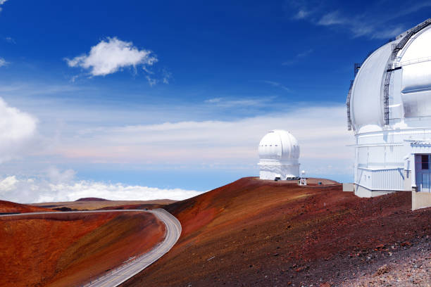 istock Observatories on top of Mauna Kea mountain peak. Astronomical research facilities and large telescope observatories located at the summit of Mauna Kea on the Big Island of Hawaii, USA 1017215880