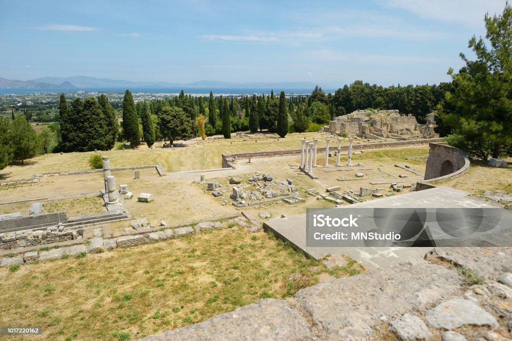 Historical ruins of Asclepieion on Kos Historical ruins of Asclepieion on Kos island Kos Stock Photo