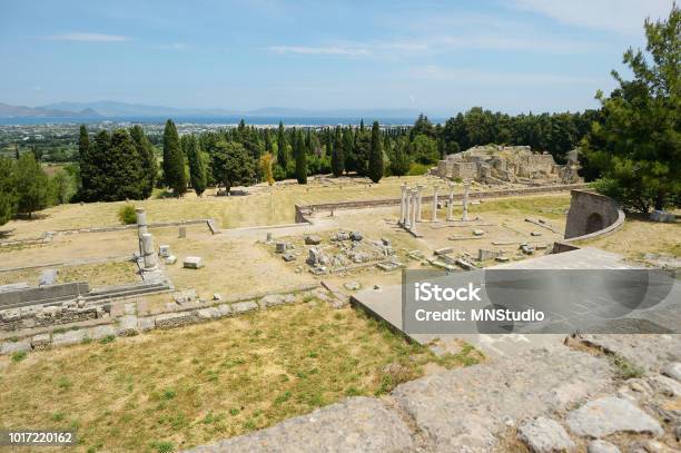 Historical Ruins Of Asclepieion On Kos Stock Photo - Download Image Now - Kos, Temple - Building, Ancient