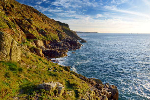 istock Rugged Cornish coastline at Porth Nanven on sunny evening, Cornwall, England 1017230024