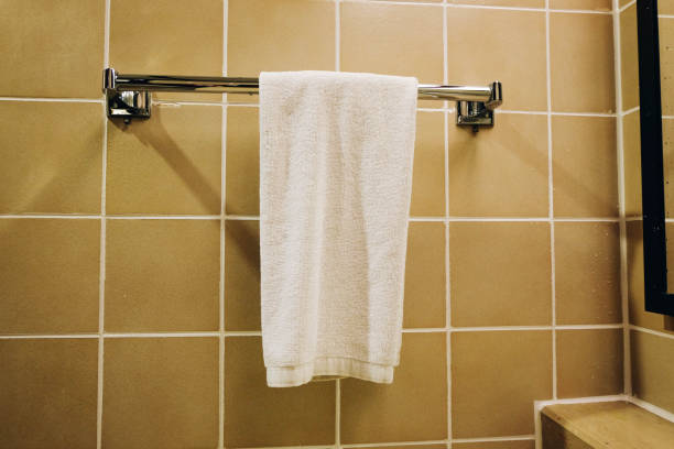 istock clean white towel hanging on a hanger ready to use 1017230260