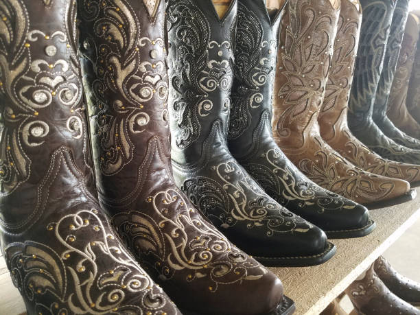 istock Cowboy boots for sale in Texas store. 1017244312